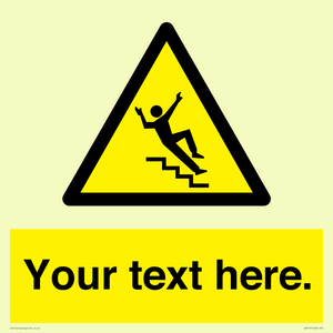 Custom Slippery Stairs Sign